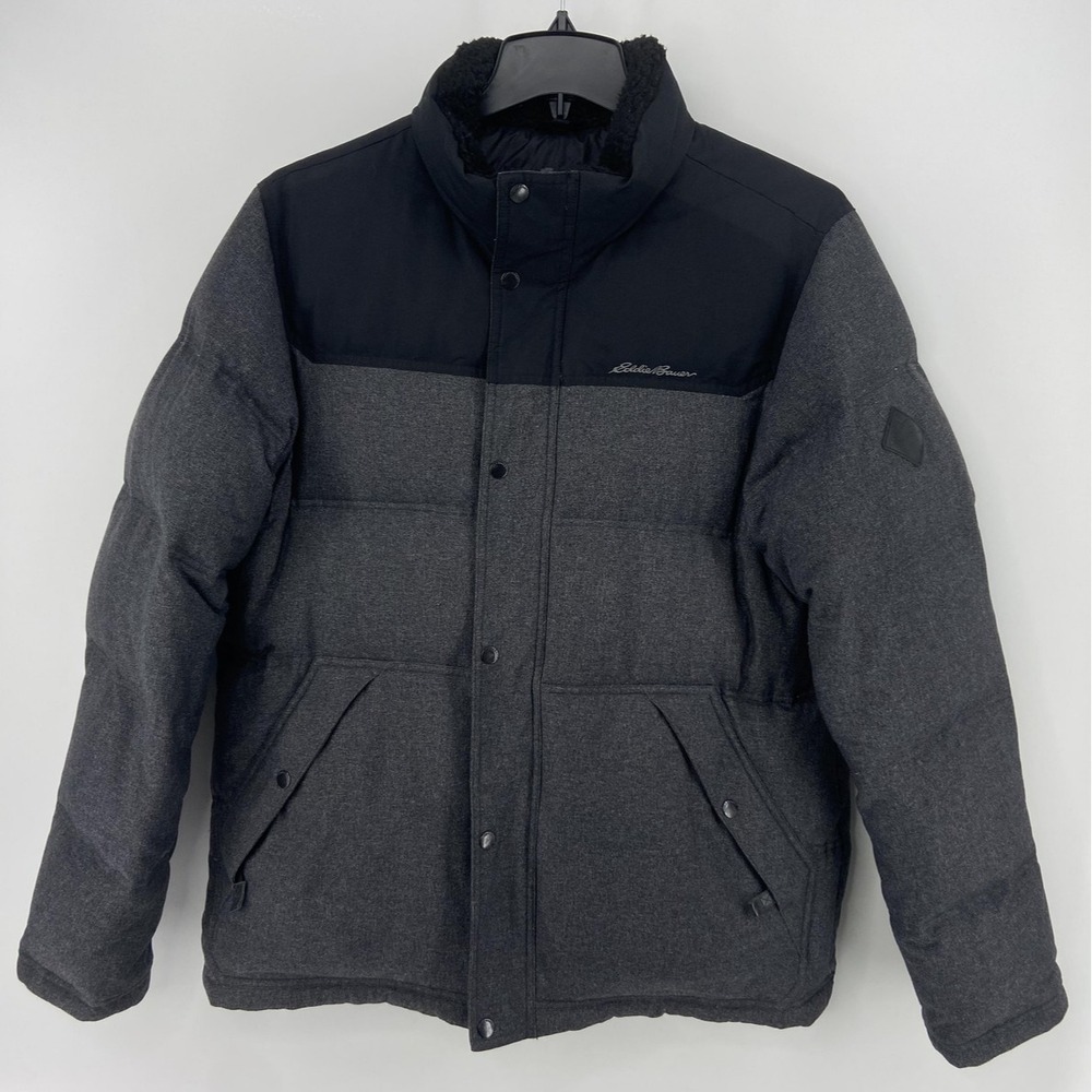 Eddie Bauer Jacket Mens Large Noble Parka Down Puffer Winter Coat Outdoor Sherpa